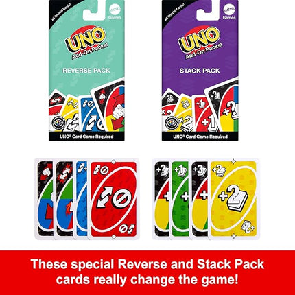 Mattel Games UNO Card Game with 2 Add On Packs & Collectible Tin for Kids, Adults & Family Game Night. 2 to 10 Players (Amazon Exclusive)