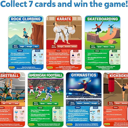 Skillmatics Guess in 10 Sports, Perfect for Boys, Girls, Kids, and Families Who Love Card Games, Toys, Travel Games, Gifts for Ages 6, 7, 8, 9 and Up