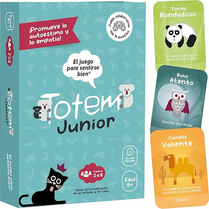Totem Español Junior Juego para Niños – Juego de Cartas Educativo y Divertido para 5 Años+, Fomenta Autoestima y Empatía, Actividades para la Escuela y la Familia (Junior Edition - Spanish Box)