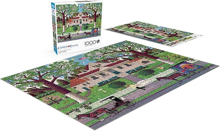 Buffalo Games - Charles Wysocki - Ice Cream and Hopscotch - 1000 Piece Jigsaw Puzzle for Adults -Challenging Puzzle Perfect for Game Nights - Finished Size is 26.75 x 19.75