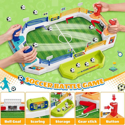 SpringFlower Mini Foosball Table Game for Kids, Soccer Board Game Gifts for 4 5 6 7 8-12 Year Old Boys, Toys for Age 4-6 5-7 8-12, Birthday Soccer Gifts Toy for Boys Girls