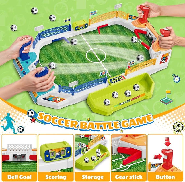SpringFlower Mini Foosball Table Game for Kids, Soccer Board Game Gifts for 4 5 6 7 8-12 Year Old Boys, Toys for Age 4-6 5-7 8-12, Birthday Soccer Gifts Toy for Boys Girls