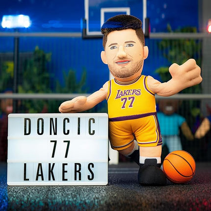 Bleacher Creatures Los Angeles Lakers Luka Doncic 10" Plush Figure – NBA Player Plush for Play or Display