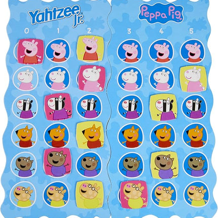 Hasbro Gaming Yahtzee Jr.: Peppa Pig Edition Board Game for Kids Ages 4 and Up, Counting and Matching Game for Preschoolers (Amazon Exclusive)