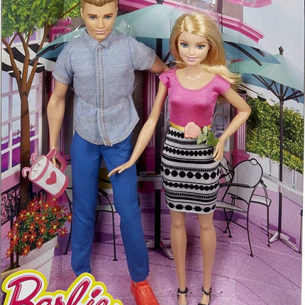 Barbie Dolls, Barbie and Ken Doll 2-Pack Featuring Blonde Hair and Bright Colorful Clothes, Kids Toys and Gifts (Amazon Exclusive)