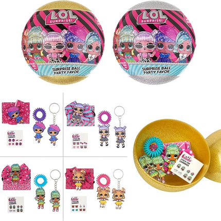 L.O.L. Surprise! 4-Pack Novelty Assortment Balls Value Pack - OMG Birthday Party Favors & Accessories for Girls