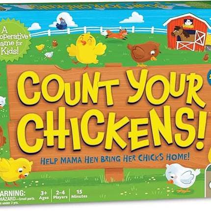 Peaceable Kingdom Count Your Chickens Award Winning Cooperative Counting Game for 2 to 4 Kids Ages 3+