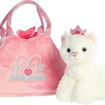 Aurora® Fashionable Fancy Pals™ Princess Kitten™ Stuffed Animal - Plush with Stylish Purse for Dress Up Fun - Perfect for Kids 3+ Years, Costumes, and Birthdays - Multicolor 7.5 Inches