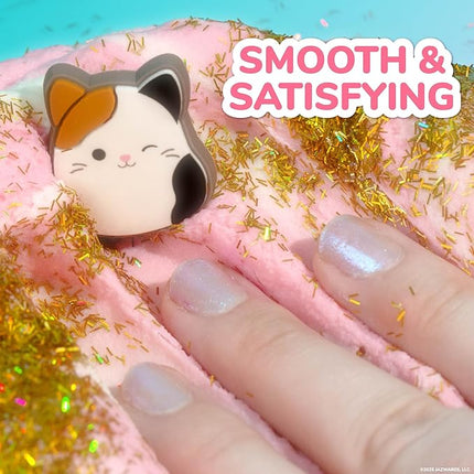 Original Squishmallows Cam The Cat Premium Cloud Slime, Coconut-Scented, 8 oz., Storage Container with Figurine Topper, Rubber Charm, Goodie Bags Stuffers, Kids Party Favors, Sensory Toys