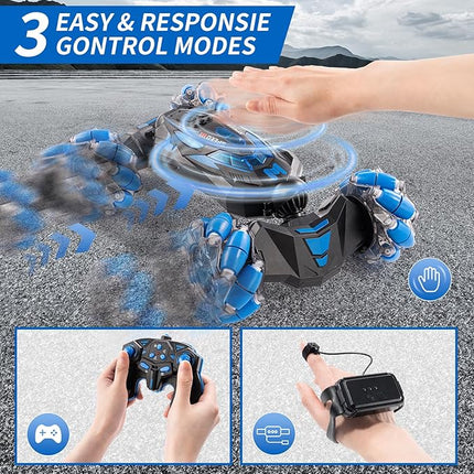 Gesture Sensing RC Stunt Car Toys for Boys and Girls Aged 6-12, for Kids.2.4Ghz Hand Controlled RC Twist Cars .4WD Remote Control car