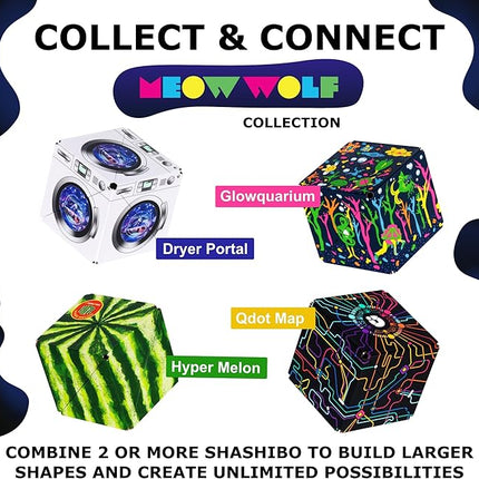 SHASHIBO Shape Shifting Box - Award-Winning Fidget Toy w/ 36 Rare Earth Magnets - Fidget Cube Transforms Into Over 70 Shapes, Sensory Toy Gift for Kids, Teens, and Adults (Dryer Portal)