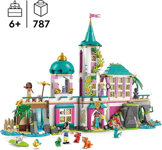 LEGO Disney Princess Castle & Royal Pets Kids Toy - Pretend Play Building Set for Girls and Boys, Ages 6+ - Includes Ariel, Rapunzel, Jasmine, Moana, and Mulan - Gift Idea for Birthdays - 43267