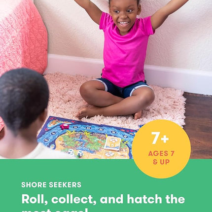 SimplyFun Shore Seekers - A Fun and Interactive Math Board Game for Kids - Practice Addition and Multiplication Skills - Math Game for Kids, 2 to 7 Players, Ages 7 & Up