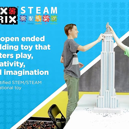 Pix Brix Pixel Art kit Puzzle Bucket - 1,500-Piece Kit with 11-Color Light Palette – Patented Interlocking Building Bricks for 2D and 3D Creations – STEM Toy for Ages 6+