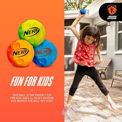Nerf Extreme High Bounce Ball - Kids Bouncy Ball for Games + Sports - Indoor + Outdoor Fun - Durable + Lightweight Kids Toy - Assorted Colors