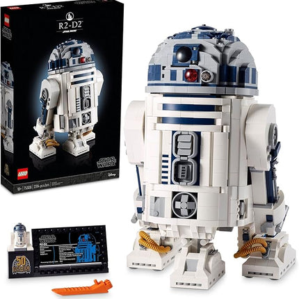 LEGO Star Wars R2-D2 Building Set - Collectible Toy for Adults, Ages 18+ - Display for Room or Office Desk - Info Plaque Included - Gift Idea for Fans - 75308