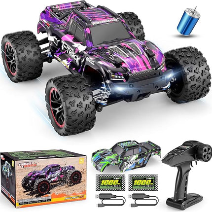 HAIBOXING 1/18 Scale Brushless Fast RC Cars 18859A, 4WD Off-Road Remote Control Trucks 48 KM/H Speed for Adults and Kids Boys, All Terrain Truck Toys Gifts with Extra Shell and Battery 40+ min Play