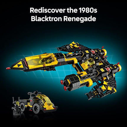 LEGO Icons Blacktron Renegade - DIY Kit for Adults 18+ - Building Blocks for Men and Women - Collectible Set for Adult Fans - Creative Gift Idea for Birthdays - 10355