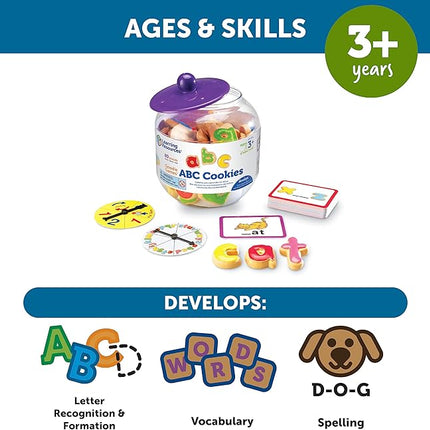 Learning Resources Goodie Games ABC Cookies - Alphabet Letters, Learn to Read and Write, Phonics and Spelling , Fine Motor Skills, Toddler Toys, Kids Games, Manipulatives Preschool Activities