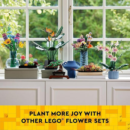 LEGO Daffodils - Building Toy for Kids, Girls and Boys, Ages 8+ - Birthday Gift for Kids - Artificial Daffodil for Bedroom Decor and Display - 40747