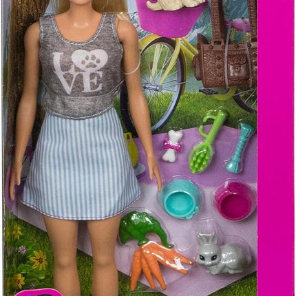 Barbie Animal Lovers Playset Puppy and Bunny Edition