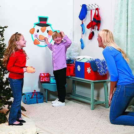Pin The Nose on The Snowman Christmas Holiday Party Game with Blindfold & Instructions