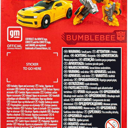 Transformers Studio Series Dark of The Moon Core Bumblebee Toy, 3.5-inch Action Figures for Boys and Girls, Ages 8 and Up