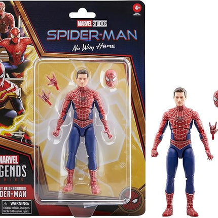 Marvel Legends Series Friendly Neighborhood Spider-Man, Spider-Man: No Way Home Collectible 6 Inch Action Figures, Ages 4 and Up