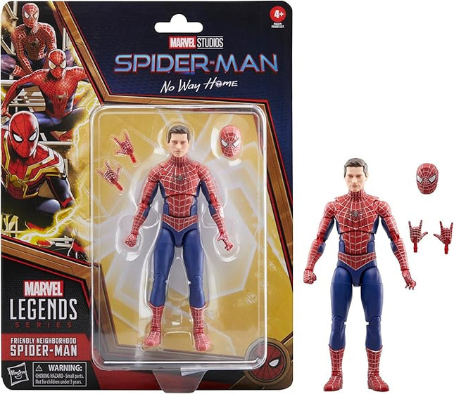 Marvel Legends Series Friendly Neighborhood Spider-Man, Spider-Man: No Way Home Collectible 6 Inch Action Figures, Ages 4 and Up