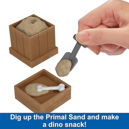 Mattel Jurassic World Crushivores Mini Dinosaur Figure & Accessories, Unboxing Dino Toy with Surprise Reveals, Sensory Compounds & Feeding Play