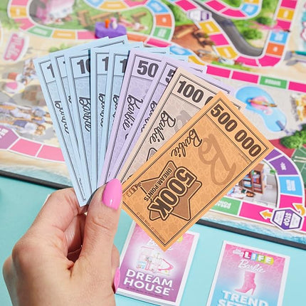 Hasbro Games The Game of Life: Barbie Edition Board Game | Ages 8+ | 2 to 4 Players | Fun Family Games for Kids and Adults | Kids Gifts (Amazon Exclusive)