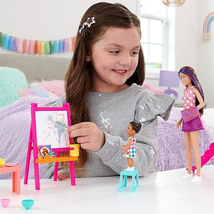 Barbie Skipper Babysitters, Inc. Ultimate Daycare Playset with 3 Dolls, Furniture & 15+ Accessories, Includes Bunk Beds & Color-Change Easel