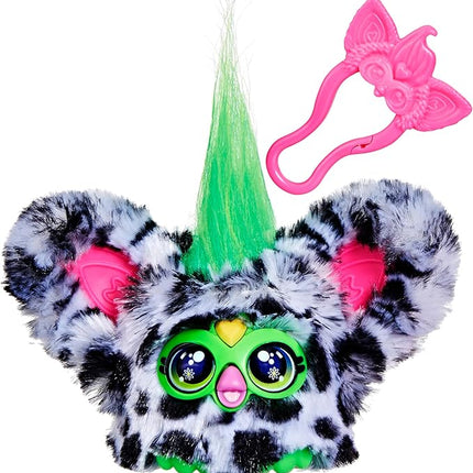 Furby Furblets Moo-Boo Mini Friend, Electronic Plush Toys for Girls & Boys, Cow, Black & White, Speaks Furbish & Plays Music, Series 5, Back to School Gifts, Ages 6+