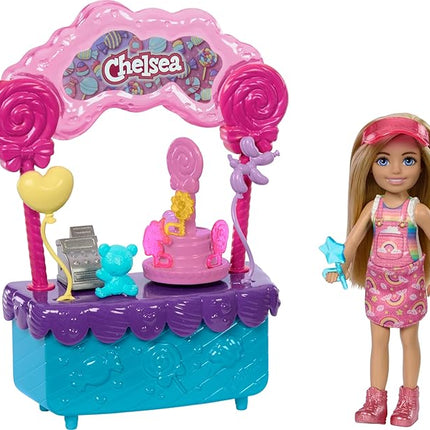 Barbie Chelsea Doll & Lollipop Stand Playset with Accessories, 10-Piece Toy Set from and Stacie to The Rescue Movie