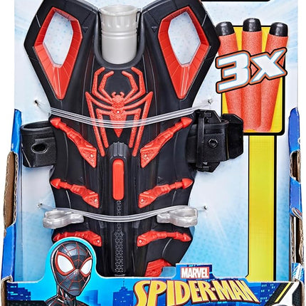 Marvel NERF Spider-Man Miles Morales Thwip-Tech Blaster, Includes 3 Darts, Web Shooter, Role Play Toy for Kids 5 and Up