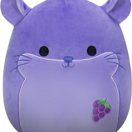 Squishmallows Original 8-Inch Zergman Grape Scented Chinchilla - Official Jazwares Plush