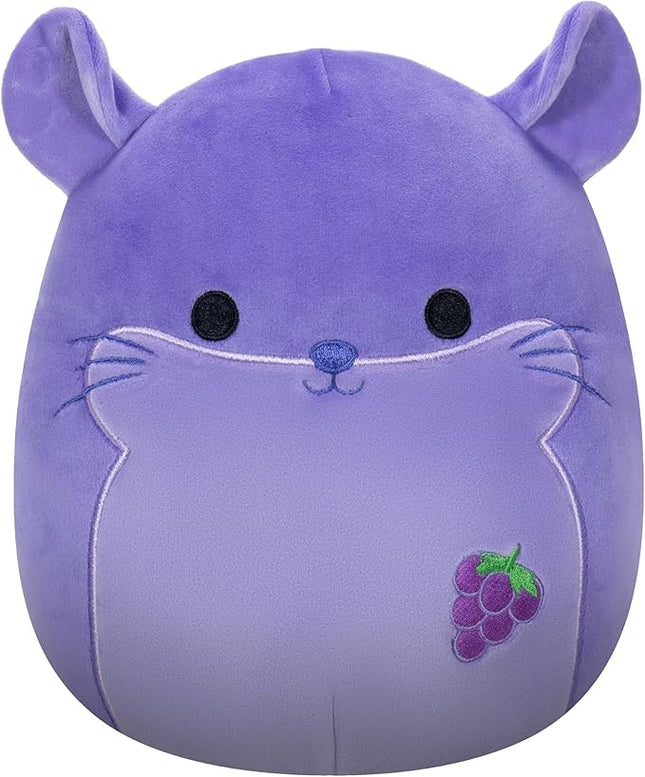 Squishmallows Original 8-Inch Zergman Grape Scented Chinchilla - Official Jazwares Plush