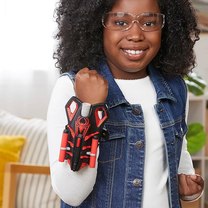 Marvel NERF Spider-Man Miles Morales Thwip-Tech Blaster, Includes 3 Darts, Web Shooter, Role Play Toy for Kids 5 and Up
