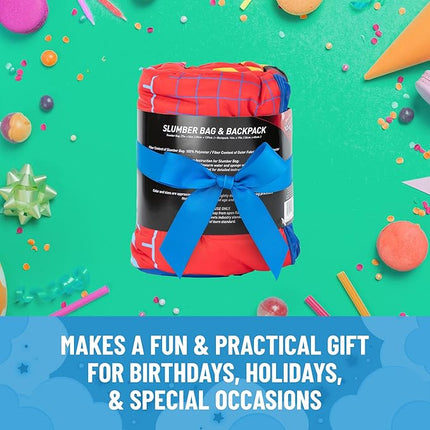 Jay Franco Disney Pixar Cars One of A Kind Slumber Sack - Cozy & Warm Kids Lightweight Slumber Bag/Sleeping Bag - Featuring Lighting McQueen