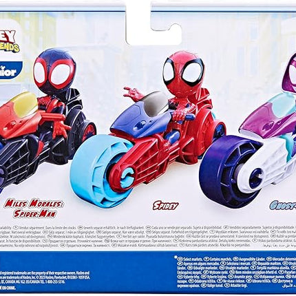 Hasbro Marvel Spidey and His Amazing Friends, Spidey Action Figure with Toy Motorcycle, Preschool Toys for 3 Year Old Boys and Girls and Up