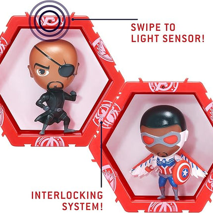 Wow! PODS Marvel Avengers Collection - Nick Fury | Superhero Toys Light-Up Bobble-Head Figure | Official Marvel Collectable Toys & Gifts | Number 207 in Series