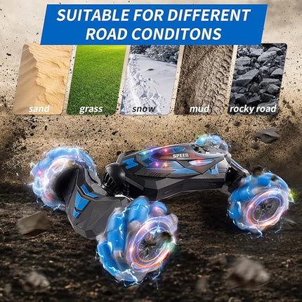 Gesture Sensing RC Stunt Car Toys for Boys and Girls Aged 6-12, for Kids.2.4Ghz Hand Controlled RC Twist Cars .4WD Remote Control car