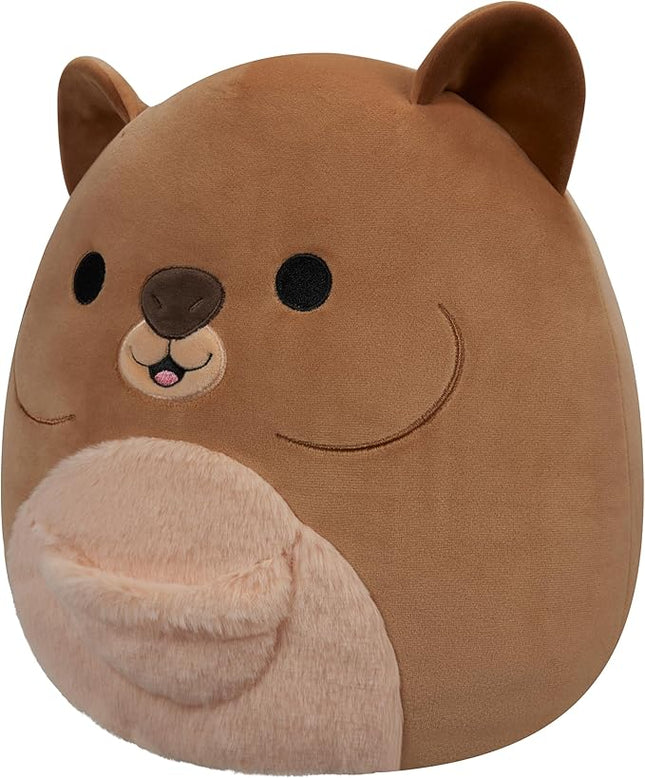 Squishmallows Original 12-Inch Quito Brown Quokka with Fuzzy Belly - Official Jazwares Plush