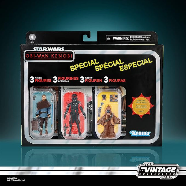 STAR WARS The Vintage Collection OBI-Wan Kenobi Multipack Toys, 3.75-Inch-Scale Action Figures, Kids 4 and Up