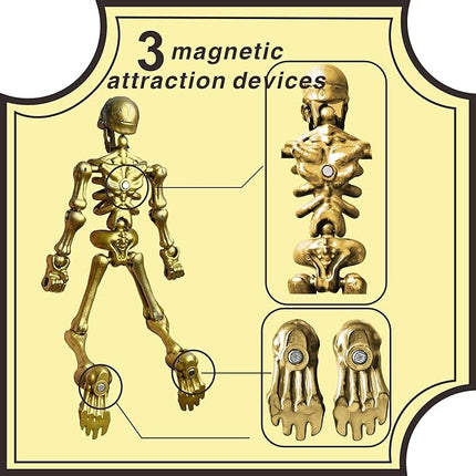 T13 Action Figure Set Titan 13 Medieval Knight Articulated Skeleton Figure Movable Dummy Robot Desktop Table Decoration