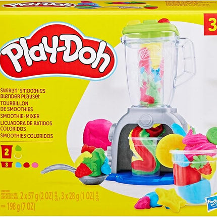 Play Doh Swirlin' Smoothies Toy Blender Playset, Play Kitchen Appliances, Kids Arts and Crafts Toys for 3 Year Old Girls and Boys and Up
