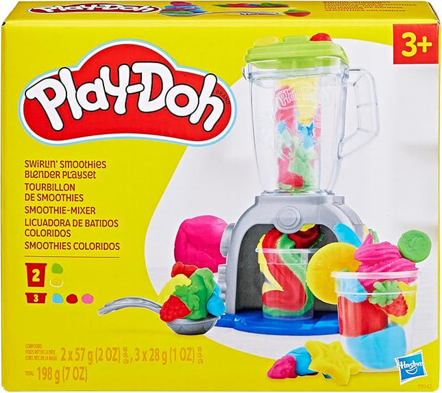 Play Doh Swirlin' Smoothies Toy Blender Playset, Play Kitchen Appliances, Kids Arts and Crafts Toys for 3 Year Old Girls and Boys and Up