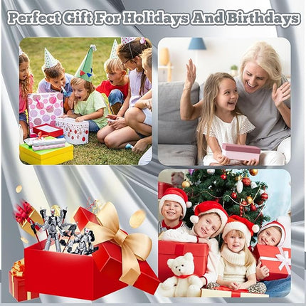 Assembly Completed T13 Action Figure，T13 mision 13 figuras originales 3D Printed Toys Nova 13 Action Figures Desktop Decorations for Game Lovers Toy (Silvery, 8 Inch)