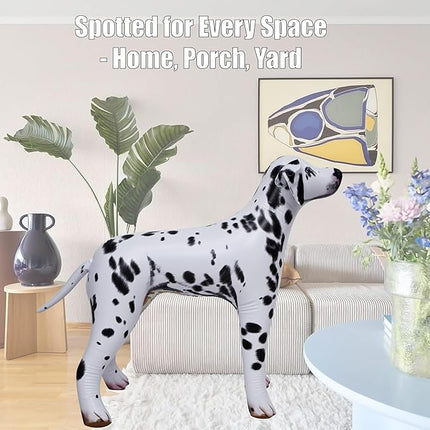 Jet Creations 39" L Inflatable Dalmatian Dog Black White Animal Puppy Pet Figure for Decor Play Thanksgiving Christmas WinterParty Birthday VBS Photo Prop, Gift for Boys Girls Kids, 1pc
