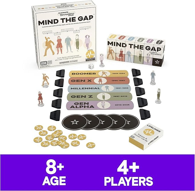Spin Master Games, SolidRoots Mind The Gap Ultimate Connections, Amazon Exclusive, Trivia for Generations, Family Game Night, 4+ Players, Stocking Stuffer Gift Ideas for Ages 8 & Up
